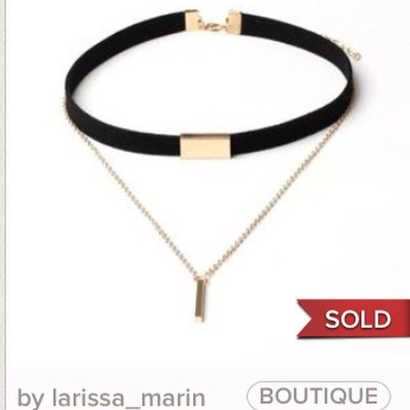 🌼3 for $25🌼 5⭐️ Velvet Chokers Chain bar - Picture 6 of 8